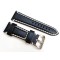 HNS 26MM Handmade Black Italian Calf Strap with Handed White sewn in PRE-V Polished Buckle