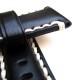 HNS 26MM Handmade Black Italian Calf Strap with Handed White sewn in PRE-V Polished Buckle