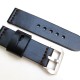 HNS 26MM Handmade Natural Black Strap With Handed Brown Sewn In PRE-V Brushed Buckle