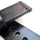 HNS 26MM Handmade Natural Black Strap With Handed Brown Sewn In PRE-V Brushed Buckle