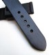 HNS 26MM Handmade Natural Black Strap With Handed Brown Sewn In PRE-V Brushed Buckle