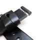 HNS 24MM Handmade Natural Black Strap With Handed White Sewn In PRE-V Brushed Buckle