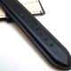 HNS 24MM Handmade Natural Black Strap With Black Sewn In PRE-V Polished Buckle