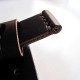 HNS 24MM Handmade Italia Dark Brown Strap With Handed Tan Sewn PRE-V Brushed Buckle