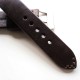 HNS 24MM Handmade Italia Dark Brown Strap With Handed Tan Sewn PRE-V Brushed Buckle