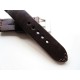 HNS 24MM Handmade Italia Dark Brown Strap With Handed Tan Sewn PRE-V Brushed Buckle