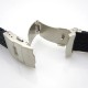HNS 20MM BLACK SILICONE DIVER RUBBER WATCH STRAP WITH DEPLOYMENT BUCKLE