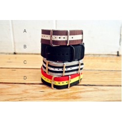 HNS 4Pcs Heavy Duty Ballistic Nylon And ZULUPATH Watch Strap Package Sale 