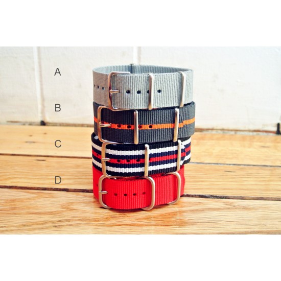 HNS 4Pcs Heavy Duty Ballistic Nylon And ZULUPATH  Watch Strap Package Sale 