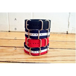 HNS 4Pcs Heavy Duty Ballistic Nylon And ZULUPATH Watch Strap Package Sale 
