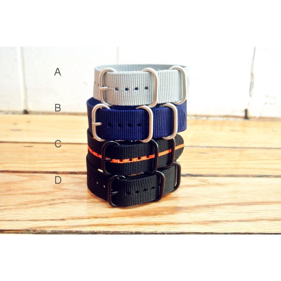 HNS 4Pcs Heavy Duty Ballistic Nylon ZULUPATH Watch Strap Package Sale 
