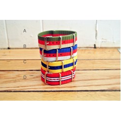 HNS 4Pcs Heavy Duty Ballistic Nylon Watch Strap Package Sale 