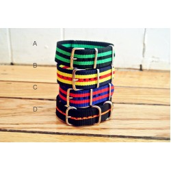HNS 4Pcs Heavy Duty Ballistic Nylon And ZULUPATH Watch Strap Package Sale 