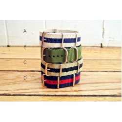 HNS 4Pcs Heavy Duty Ballistic Nylon And ZULUPATH Watch Strap Package Sale 