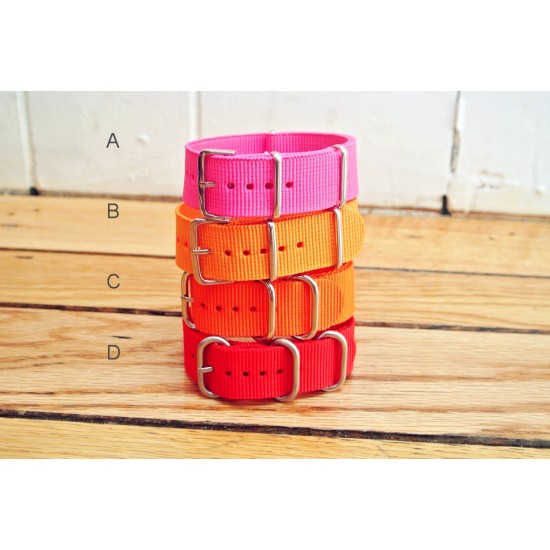 HNS 4Pcs Heavy Duty Ballistic Nylon And ZULUPATH Watch Strap Package Sale 