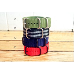 HNS 4Pcs Heavy Duty Ballistic Nylon ZULUPATH Watch Strap Package Sale 