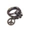 BOHEMIAN MULTILAYER WAX ROPE WOOD BEAD ANTI-WAR LOGO BRACELET