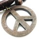 BOHEMIAN MULTILAYER WAX ROPE WOOD BEAD ANTI-WAR LOGO BRACELET