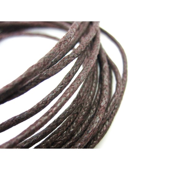 BOHEMIAN MULTILAYER WAX ROPE WOOD BEAD ANTI-WAR LOGO BRACELET