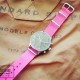 HNS Hot Pink Heavy Duty Ballistic Nylon Watch Strap With Polished Stainless Steel Buckle