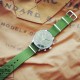 HNS Olive Drab  Heavy Duty Ballistic Nylon Watch Strap With Polished Stainless Steel Buckle