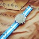 HNS Argentina Flag Light Blue & White Strip Heavy Duty Ballistic Nylon Watch Strap With Polished Stainless Steel Buckle