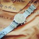 HNS Grey Heavy  Duty Ballistic Nylon Watch Strap With 5 Polished Stainless Steel Rings