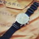 HNS Black Heavy Duty Ballistic Nylon Watch Strap With 5 PVD Coated Stainless Steel Rings