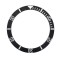BLACK WITH WHITE NUMBERS CERAMIC BEZEL FOR SUBMARINER STYLE WATCH