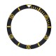 BLACK WITH GOLDEN NUMBERS CERAMIC BEZEL FOR SUBMARINER STYLE WATCH