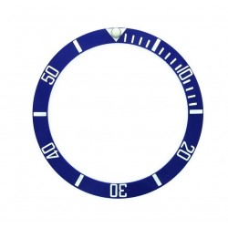BLUE WITH WHITE NUMBERS CERAMIC BEZEL FOR SUBMARINER STYLE WATCH