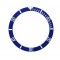 BLUE WITH WHITE NUMBERS CERAMIC BEZEL FOR SUBMARINER STYLE WATCH