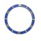 BLUE WITH GOLDEN NUMBERS CERAMIC BEZEL FOR SUBMARINER STYLE WATCH