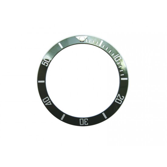 GREEN WITH WHITE NUMBERS CERAMIC BEZEL FOR SUBMARINER STYLE WATCH