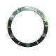 GREEN WITH WHITE NUMBERS CERAMIC BEZEL FOR SUBMARINER STYLE WATCH