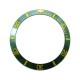 GREEN WITH GOLDEN NUMBERS CERAMIC BEZEL FOR SUBMARINER STYLE WATCH