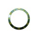 GREEN WITH GOLDEN NUMBERS CERAMIC BEZEL FOR SUBMARINER STYLE WATCH