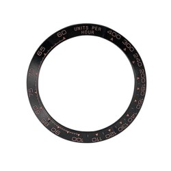 CERAMIC BEZEL FOR ROLEX DAYTONA 16500 16520 116500 BLACK ROSE GOLD ENGRAVED