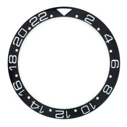 NEW HIGH QUALITY BLACK EXTRA SIZE CERAMIC BEZEL INSERT FOR ROLEX GMT MASTER II