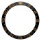 CERAMIC BEZEL FOR ROLEX 40MM GMT-MASTER II BLACK WITH ROSE GOLD NUMBERS ENGRAVED