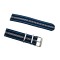 HNS 2 Pieces Navy Stripe Ballistic Nylon Watch Strap With Stainless Steel Buckle