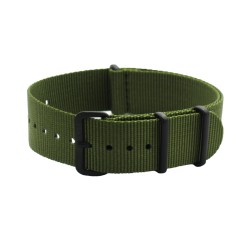 HNS Green Heavy Duty Ballistic Nylon Watch Strap With PVD Buckle