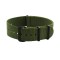 HNS Green Heavy Duty Ballistic Nylon Watch Strap With PVD Buckle