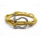 Sailors Knot Beige Paracord Survival Bracelet With SS D-Shackle Figure Eight Knot and Whipped End