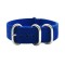 HNS Sky Blue Heavy Duty Ballistic Nylon Watch Strap with 5 Brushed Stainless Steel Rings