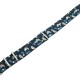 HNS Double Graphic Printed Ocean Heavy Duty Ballistic Nylon Watch Strap With Polished Stainless Steel Buckle