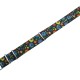 HNS Double Graphic Printed Flowers Ballistic Nylon Watch Strap With Polished Stainless Steel Buckle