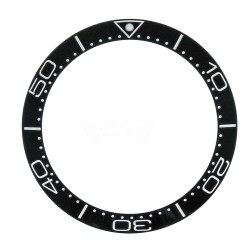 CERAMIC BEZEL FOR OMEGA 40MM SEAMASTER DIVER SEIKO SKX007/009 BLACK ENGRAVED