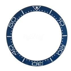 CERAMIC BEZEL FOR OMEGA 40MM SEAMASTER DIVER SEIKO SKX007/009 BLUE ENGRAVED