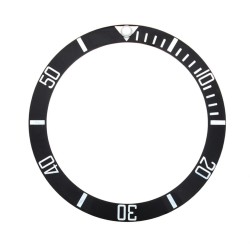 BLACK EXTRA SIZE CERAMIC BEZEL INSERT FOR ROLEX SUBMARINER GLOW GREEN IN DARK
